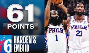 James Harden & Joel Embiid COMBINE for 61 points! Dangerous Combo! | January 14, 2023