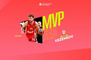 MVP for February: Sasha Vezenkov, Olympiacos Piraeus