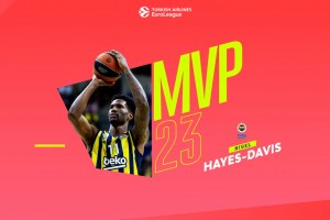 Euroleague Round 23 MVP: Nigel Hayes-Davis, Fenerbahce Beko Istanbul