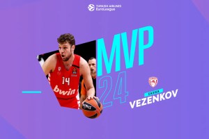 Euroleague Round 24 MVP: Sasha Vezenkov, Olympiacos Piraeus
