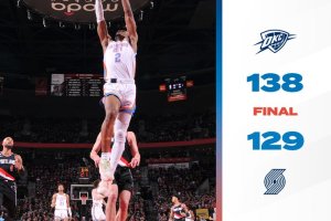 Shai dominante, OKC si impone a Portland