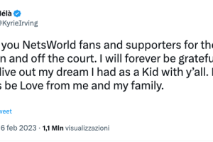 Kyrie Irving: Thank you NetsWorld fans and supporters for the Love on and off the court