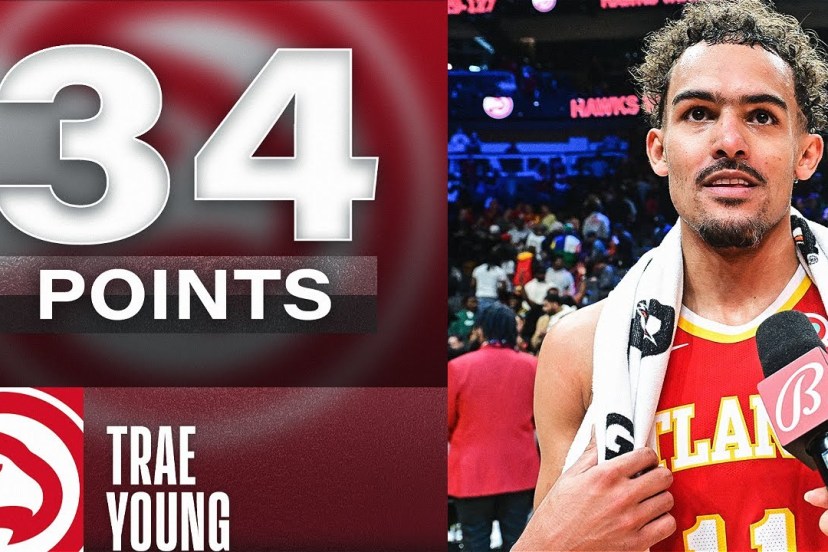 Trae Young Drops CLUTCH 34 Points In Hawks W! | February 26, 2023