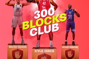 Kyle Hines diventa il terzo giocatore con 300 stoppate in Euroleague