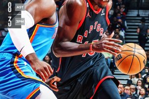 Sesta vittoria in fila casalinga per i Toronto Raptors, OKC ko