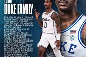 Dariq Whitehead enters 2023 NBA Draft