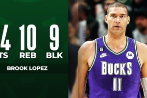 Milwaukee Bucks, 24 punti e 9 stoppate per Brook Lopez