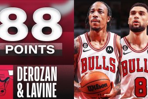 DeMar DeRozan (49) & Zach LaVine (39) Combine For Historic 88 Points In Bulls W!