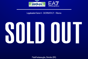 Brindisi-Milano: Palapentassuglia sold out