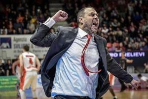 Paolo Moretti: Grazie a tutti, complimenti ai giocatori, peccato per i tiri liberi falliti