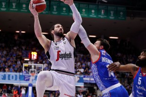 Virtus Bologna, miglior prestazione stagionale per Toko Shengelia