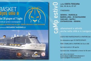 ‘Basket e non solo’: le info sul camp estivo a bordo di Costa Toscana