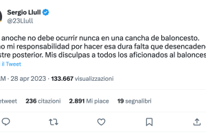 Le scuse di Sergio Llull: Mi assumo la responsabilità di quanto accaduto