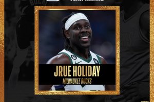 Jrue Holiday named Twyman-Stokes Teammate of the Year