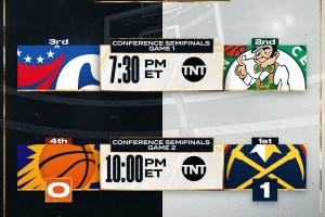 NBA Live | Boston-Phila iniziano, Nuggets-Suns a Gara 2