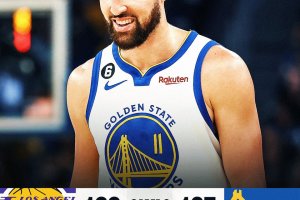 Thompson ne segna 30, i Warriors fermano Davis e pareggiano la serie
