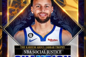 Golden State’s Stephen Curry named 2022-23 Kareem Abdul-Jabbar Social Justice Champion