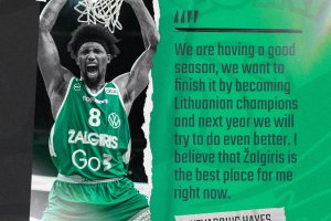 Lo Zalgiris Kaunas rinnova Kevarrius Hayes