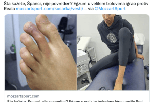 Dante Exum, fu vero infortunio? La foto di Mozzart Sport