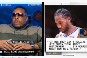 Paul Pierce su Leonard: Fossi in lui, penserei al ritiro