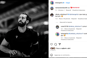 Virtus Bologna, nuovo high stagionale per Toko Shengelia. E Milutinov si congratula