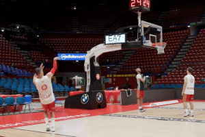 Olimpia Milano, Shavon Shields con i compagni per l’ultimo allenamento
