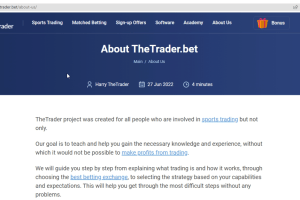 Earn on Betting Exchanges Without Gambling. How Thetrader Appeared
