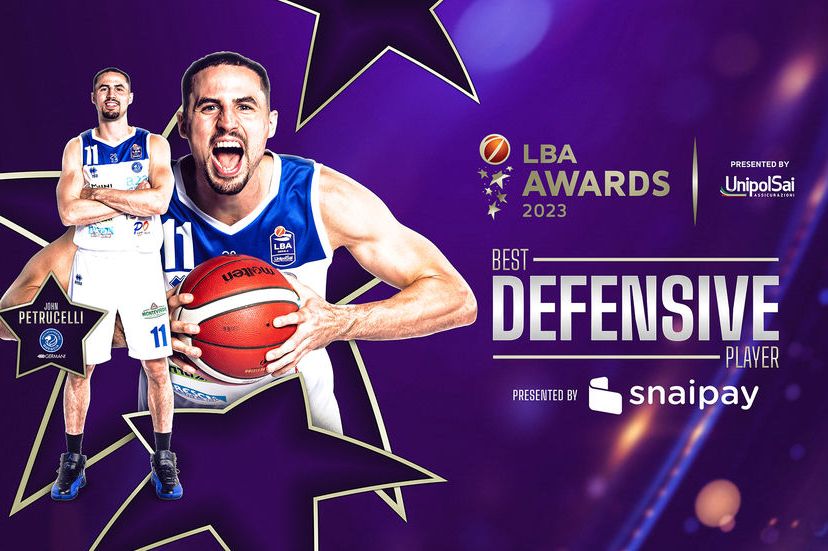 John Petrucelli è il Best Defensive Player - SNAIPAY della Serie A UnipolSai 2022/23