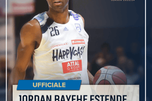 Happy Casa Brindisi, estensione contrattuale per Jordan Bayehe