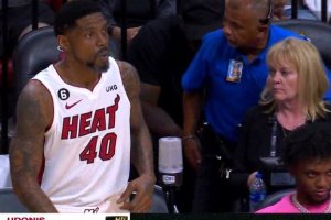 Udonis Haslem entra in campo nel 4° periodo, è il giocatore più ‘vecchio’ di sempre alle NBA Finals