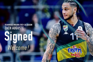 Zach Auguste signs with Seahorses Mikawa