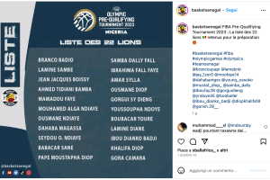 Dinamo Sassari, Ousmane Diop tra i 22 selezionati del Senegal