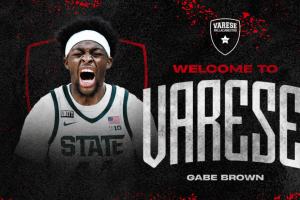 Pallacanestro Varese, firmata l’ala Gabe Brown