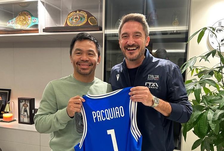 Gianmarco Pozzecco corona un sogno: incontro con Manny Pacquiao