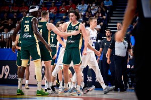 Josh Giddey flirts with triple-double in Australia opening win