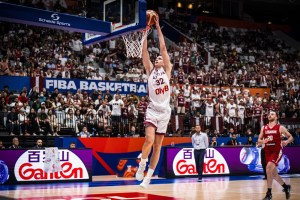 Dairis Bertans leads Latvia to impressive debut win over Lebanon