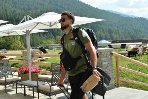 Bertram Derhona in ritiro a Sauze d’Oulx