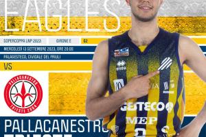 Cividale, apre la prevendita per il match di Supercoppa contro Trieste del 13 settembre