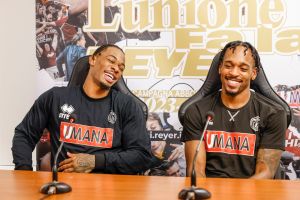 La presentazione dei due nuovi esterni orogranata Rayjon Tucker e Barry Brown Jr.