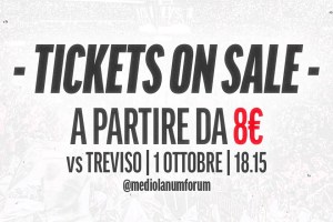 Opening Night del 1° ottobre, Olimpia-Treviso: in vendita i biglietti