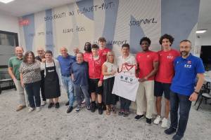 Pallacanestro Reggiana, una delegazione biancorossa ospite di Planet-Aut