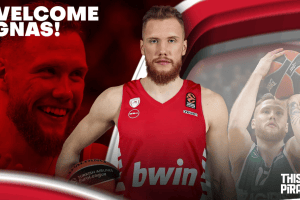 Olympiacos, ufficiale l’accordo con Ignas Brazdeikis