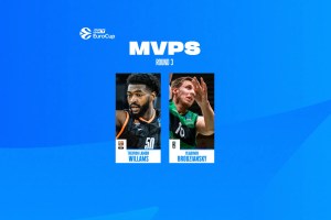 EuroCup Round 3 co-MVPs: Trevion Williams, Ulm and Vladimir Brodziansky, Joventut