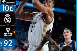 ACB, il Real Madrid supera l’UCAM Murcia e si conferma da solo in vetta alla classifica