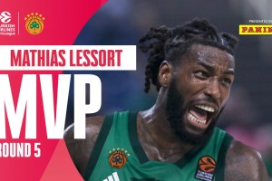 EuroLeague Regular Season – Round 5 MVP: Mathias Lessort, Panathinaikos Athens