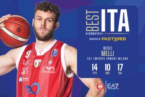 Nicolò Melli è il Best Ita della quarta giornata di LBA Serie A UnipolSai