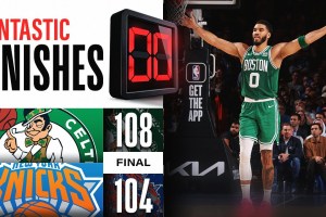 New York Knicks-Boston Celtics, i quattro minuti finali
