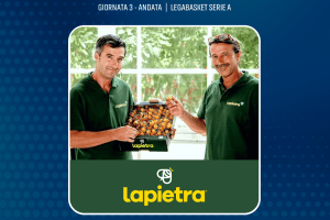 Azienda Fratelli Lapietra Match Sponsor Happy Casa Brindisi vs Carpegna Prosciutto Pesaro