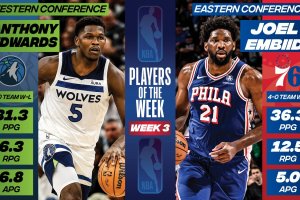 NBA Week 3 | Anthony Edwards e Joel Embiid Players of the Week