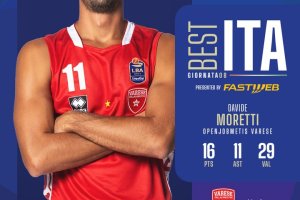 Davide Moretti premiato come miglior italiano dell’8° turno di LBA